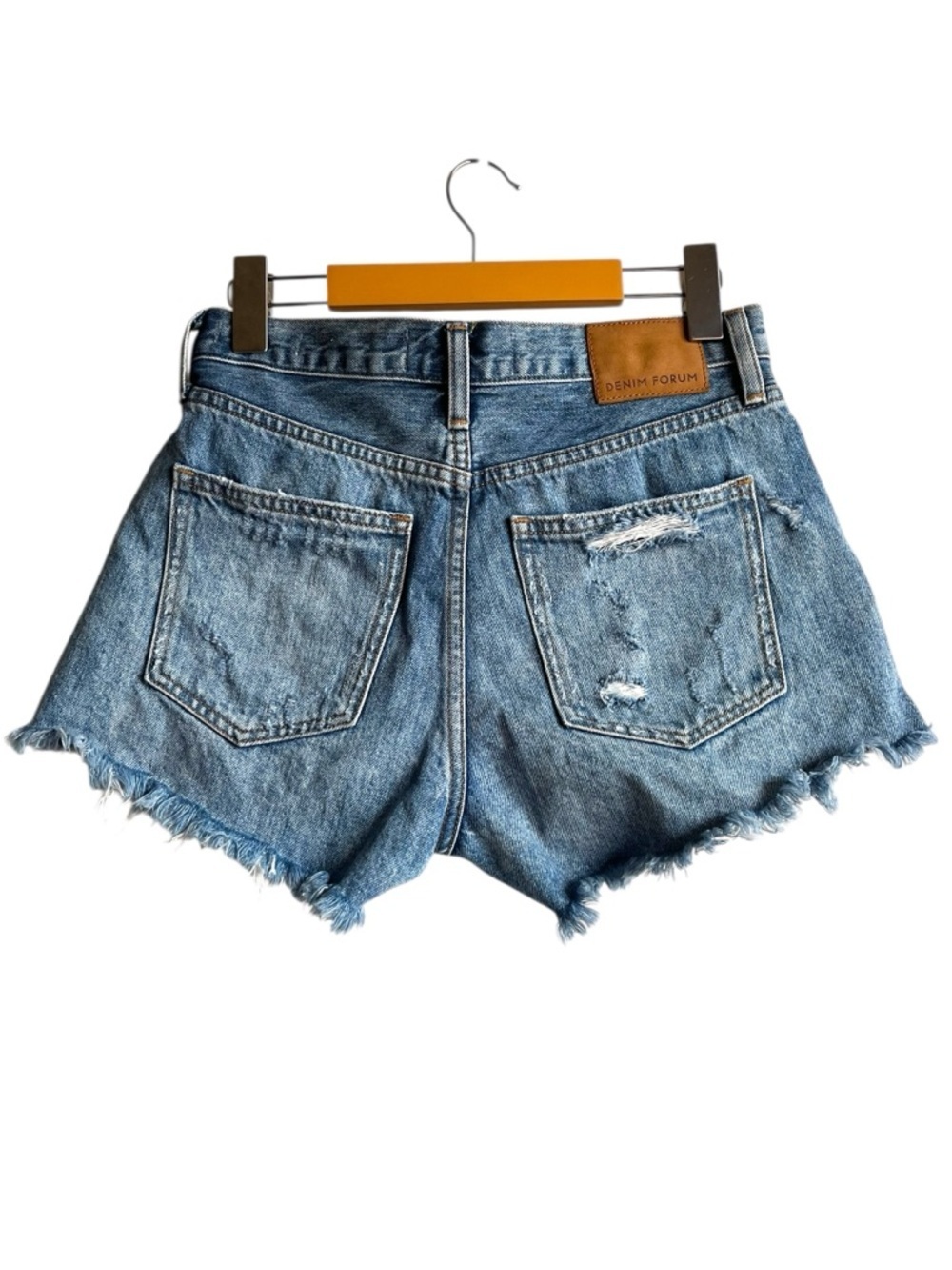Denim Forum Ex Boyfriend Short 24 Light Wash Denim Forum Shorts Aritzia - Picture 5 of 10